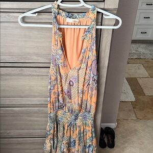 Ramy Brook Peach Paisley Maxi Dress